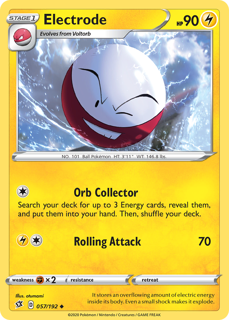 Electrode - 057/192 - - REBEL CLASH - Pokemon - Uncommon | AA66-19