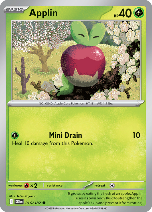 Applin - 016/182 - - DESTINED RIVALS - Pokemon - Common | AA07-63