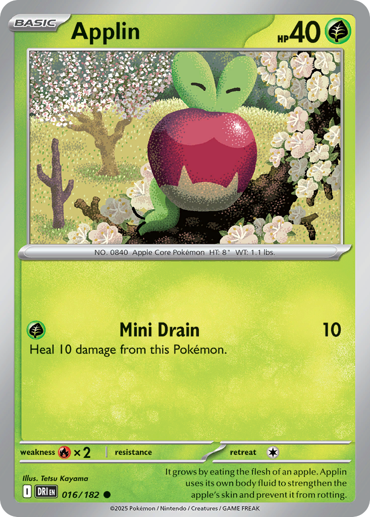 Applin - 016/182 - - DESTINED RIVALS - Pokemon - Common | AA20-72