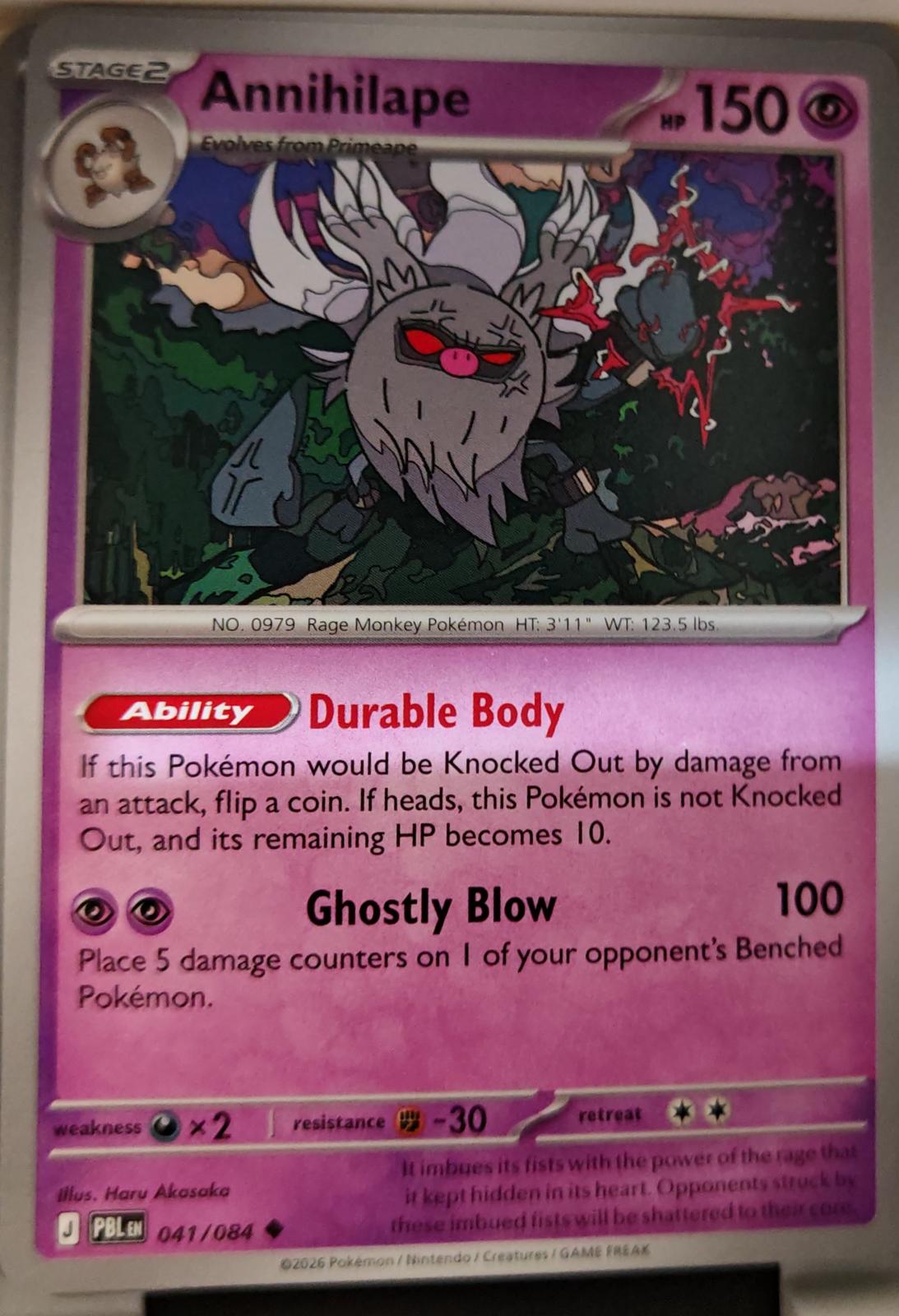 Annihilape - 041/084 - - PITCH BLACK - Pokemon - Uncommon | AA17-23