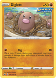 Diglett - 076/198 - - CHILLING REIGN - Pokemon - Common | AA58-23