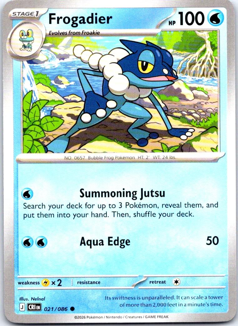Frogadier - 021/086 - - CHAOS RISING - Pokemon - Common | AB18-40
