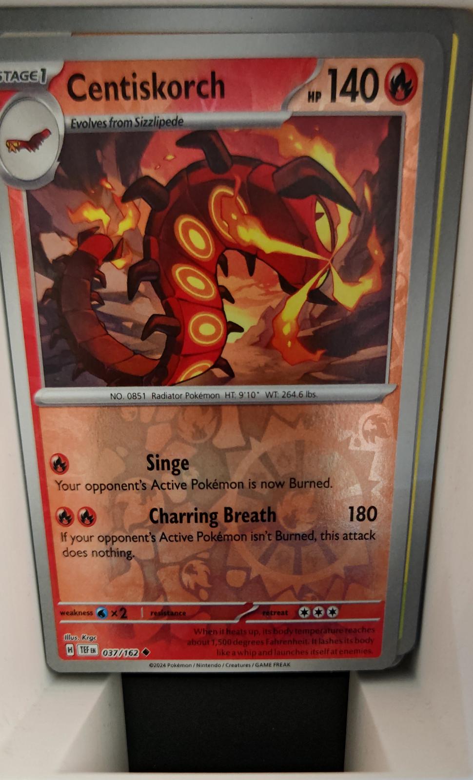 Centiskorch - 037/162 - Reverse Holo - TEMPORAL FORCES - Pokemon - | AA24-38