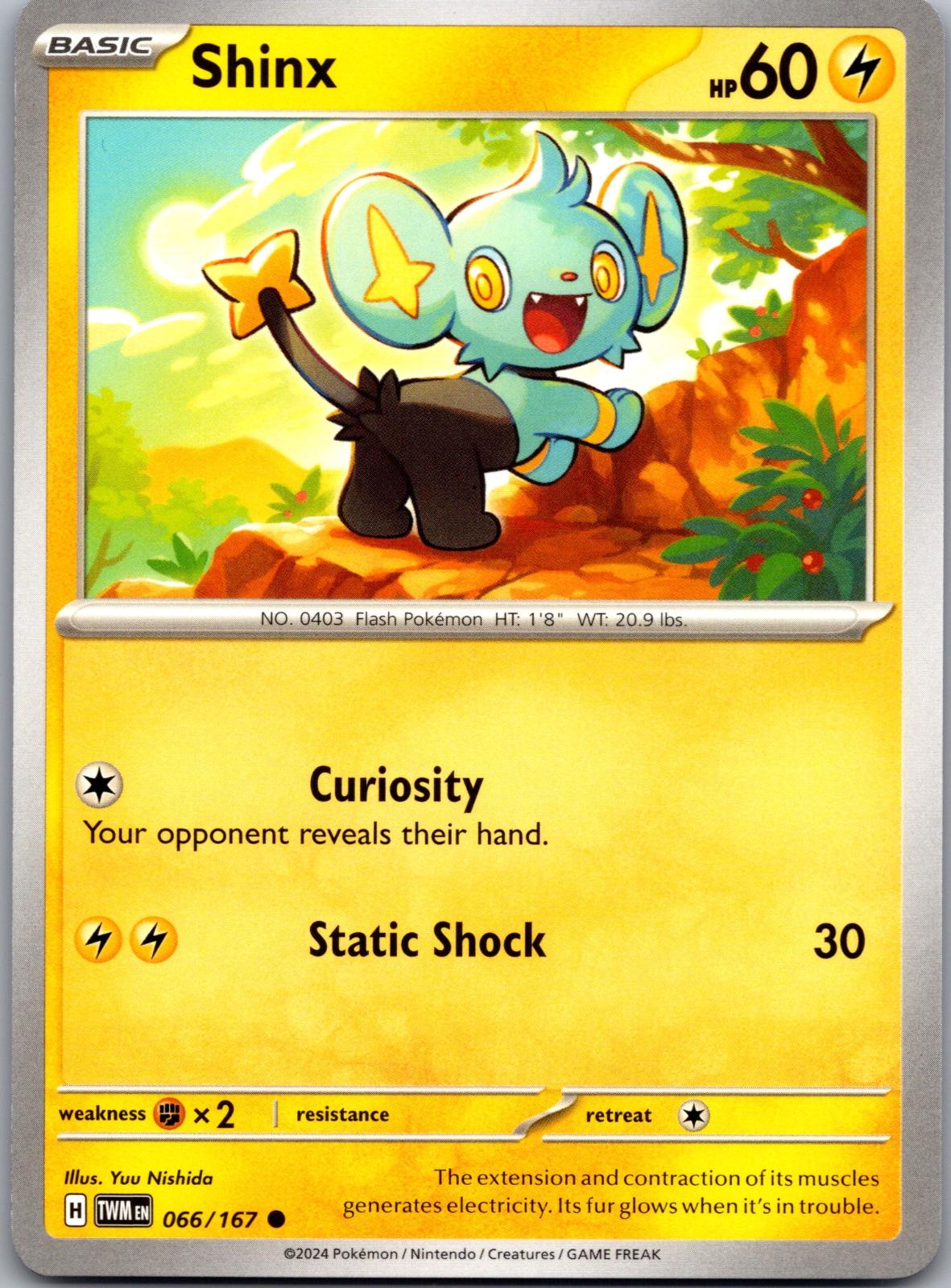 Shinx - 066/167 - - TWILIGHT MASQUERADE - Pokemon - Common | AA84-17