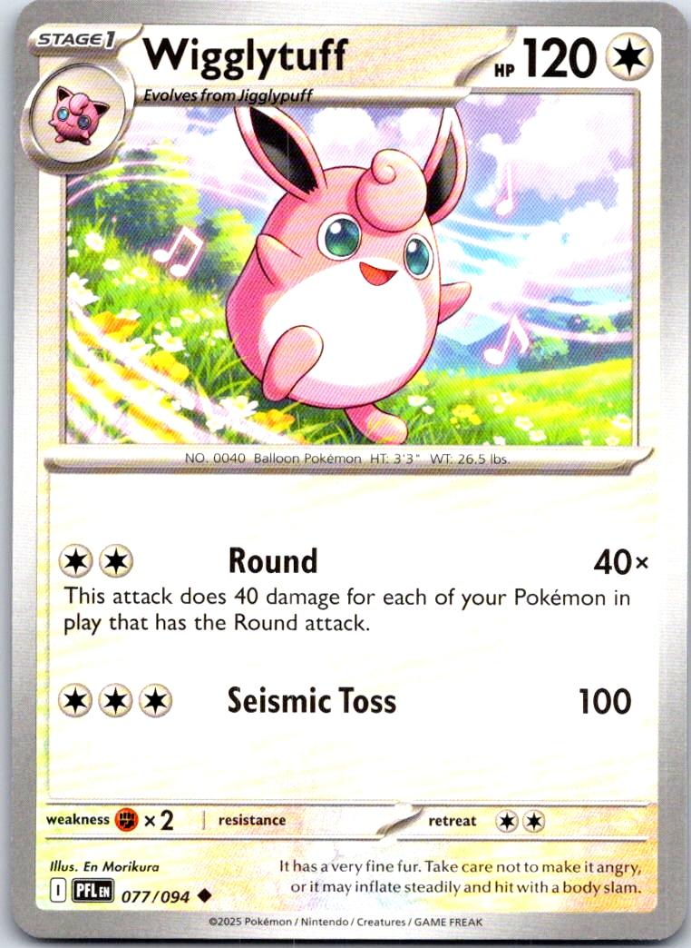 Wigglytuff - 077/094 - - PHANTASMAL FLAMES - Pokemon - Uncommon | AA111-16