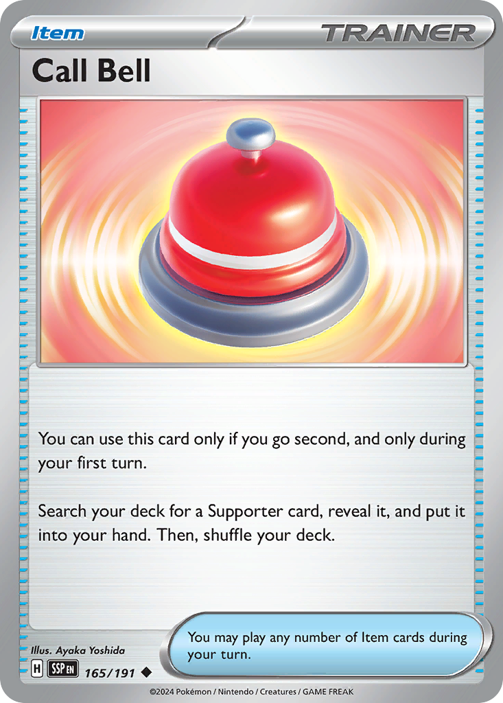 Call Bell - 165/191 - - SURGING SPARKS - Pokemon - Uncommon | AA41-53