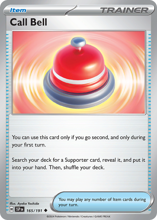 Call Bell - 165/191 - - SURGING SPARKS - Pokemon - Uncommon | AA41-53