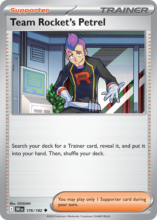 Team Rocket's Petrel - 176/182 - - DESTINED RIVALS - Pokemon - | AA40-39