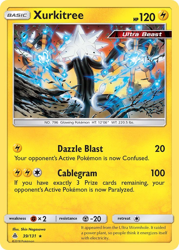 Xurkitree - 39/131 - - FORBIDDEN LIGHT - Pokemon - Rare | AA66-15