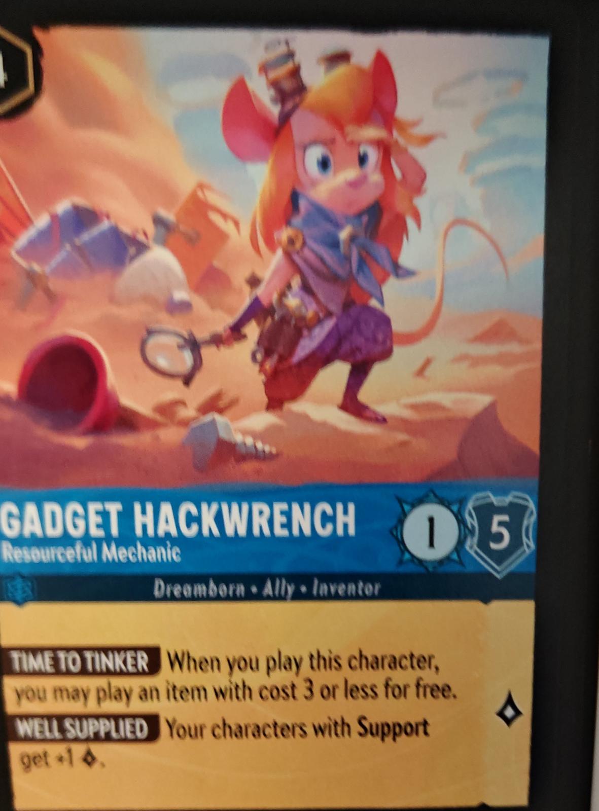 Gadget Hackwrench - Resourceful Mechanic - 145/204 - - WILDS UNKNOWN - Lorcana - | LAA03-43