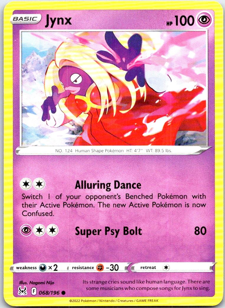 Jynx - 068/196 - - LOST ORIGIN - Pokemon - Common | AB89-4