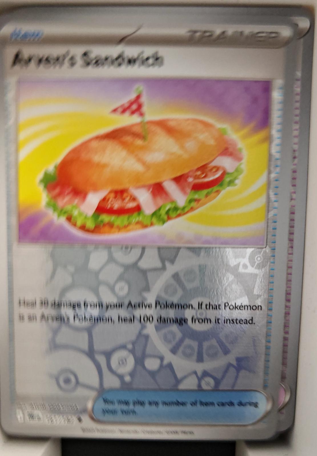 Arven's Sandwich - 161/182 - Reverse Holo - DESTINED RIVALS - Pokemon - | AA20-55