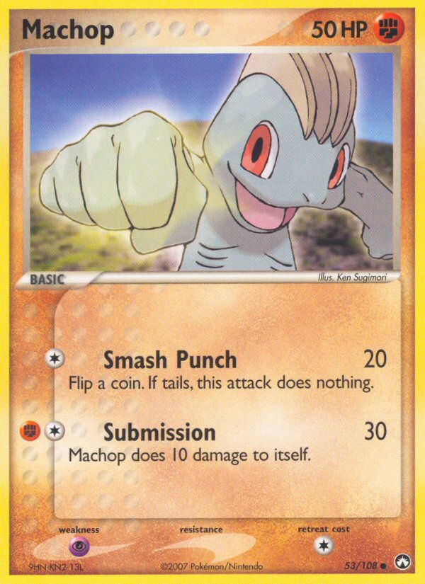 Machop - 53/108 - - POWER KEEPERS - Pokemon - Common | AA114-35