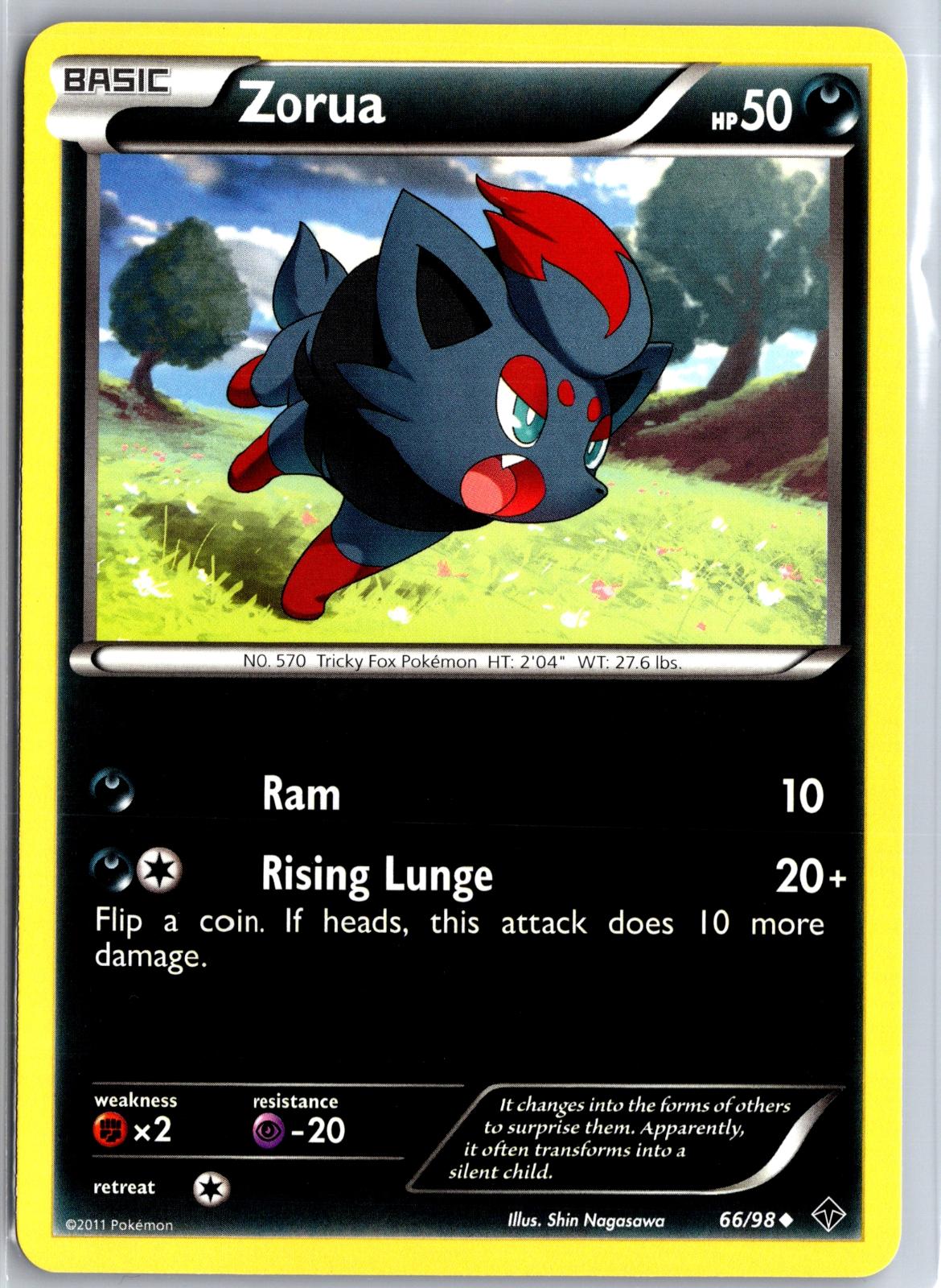Zorua - 66/98 - - EMERGING POWERS - Pokemon - Uncommon | AA129-56