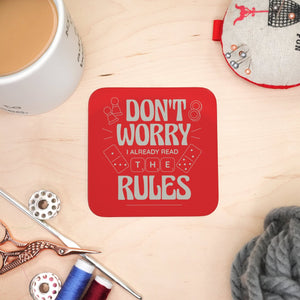 Coaster - Board Game Rules Mug Coaster Board Game Accessories, Tabletop Gaming Gifts, RPG Dnd Dice