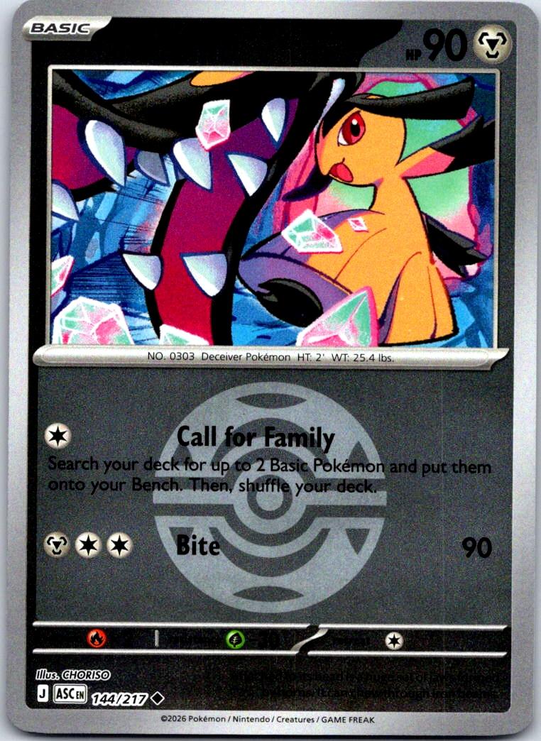 Mawile (Dusk Ball) - 144/217 - Reverse Holo - ASCENDED HEROES - Pokemon - | AB02-35