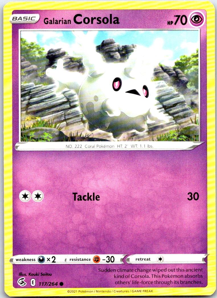 Galarian Corsola - 117/264 - - FUSION STRIKE - Pokemon - Common | AB34-35