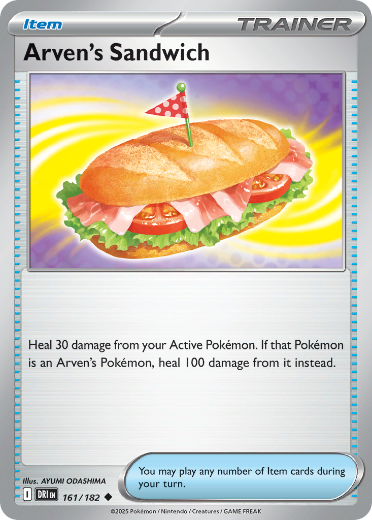 Arven's Sandwich - 161/182 - Reverse Holo - DESTINED RIVALS - Pokemon - | AA20-55