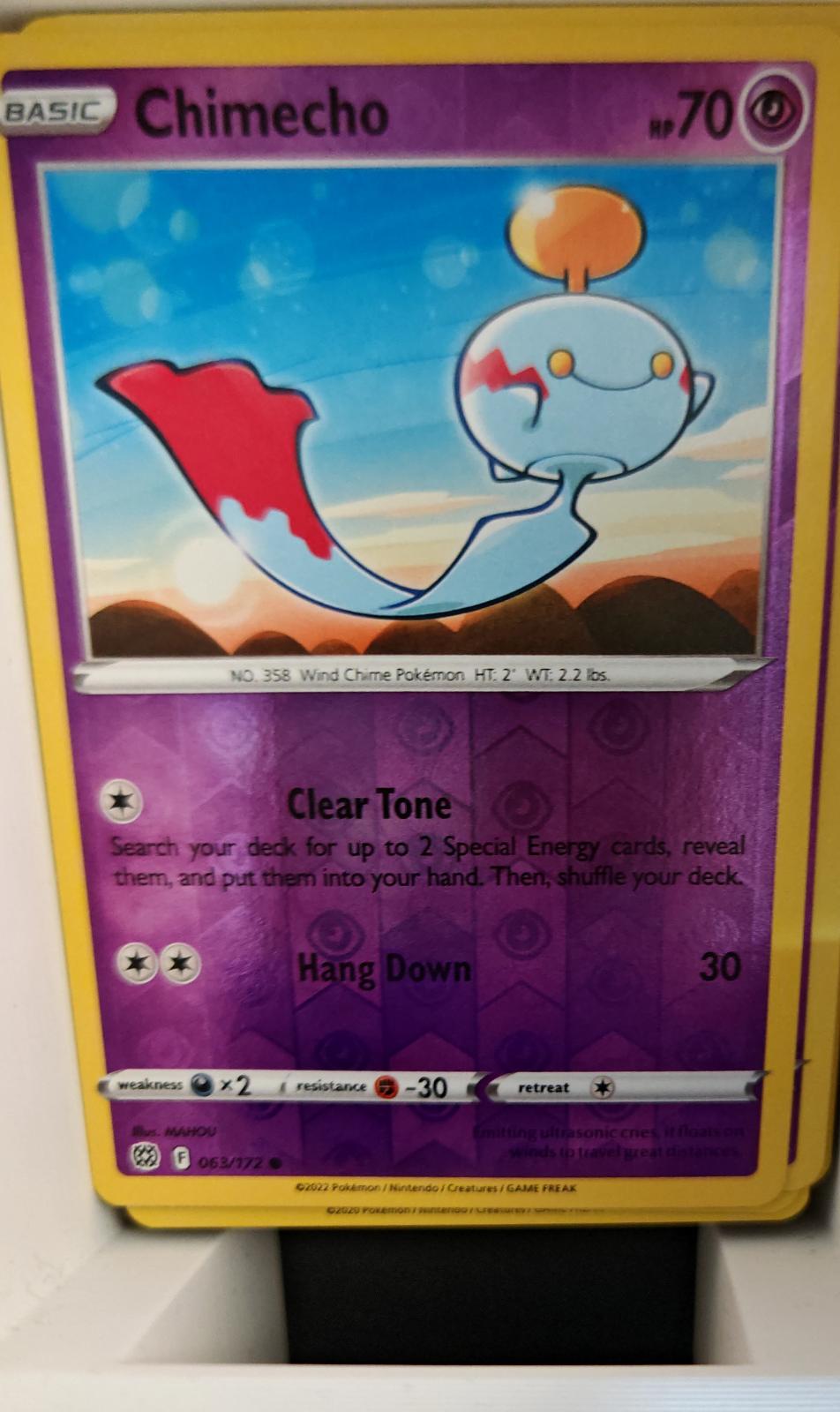 Chimecho - 063/172 - Reverse Holo - BRILLIANT STARS - Pokemon - Common | AA22-66
