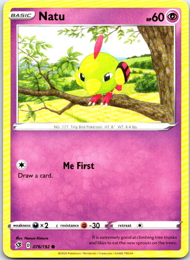 Natu - 076/192 - - REBEL CLASH - Pokemon - Common | AC18-10