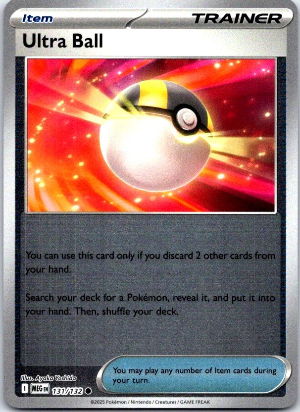 Ultra Ball - 131/132 - Reverse Holo - MEGA EVOLUTION - Pokemon - | AC21-19