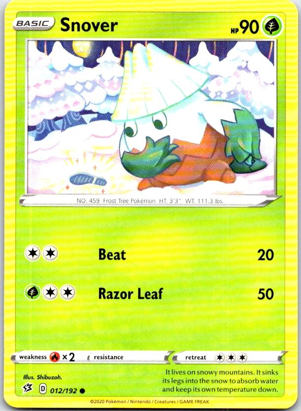 Snover - 012/192 - - REBEL CLASH - Pokemon - Common | AC02-24