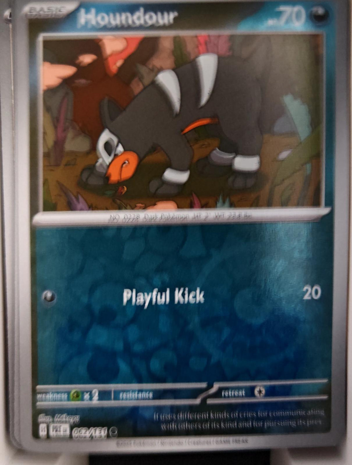 Houndour - 062/131 - Reverse Holo - PRISMATIC EVOLUTIONS - Pokemon - | AA26-95