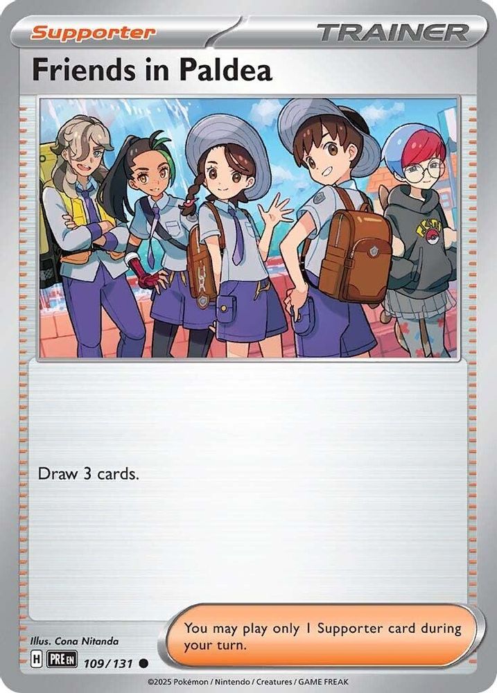 Friends in Paldea - 109/131 - - PRISMATIC EVOLUTIONS - Pokemon - | AA29-43