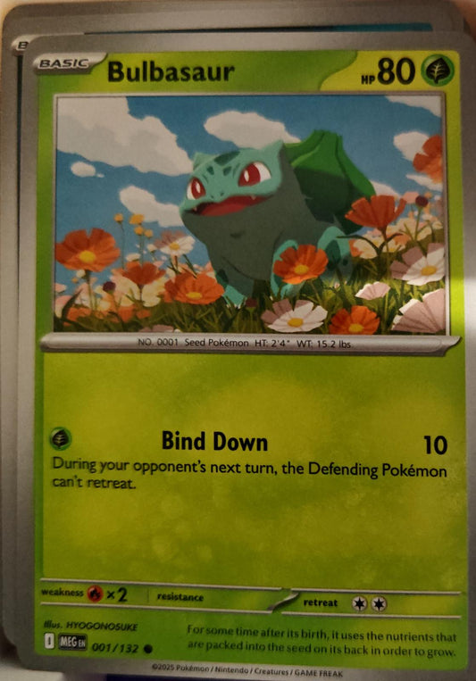 Bulbasaur - 001/132 - - MEGA EVOLUTION - Pokemon - Common | AA01-61