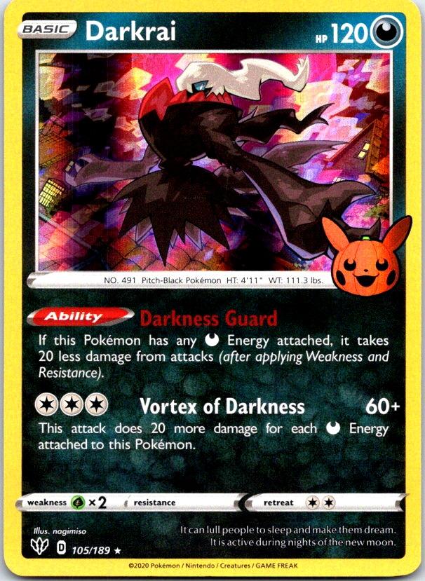Darkrai - 105/189 - Holo - TRICK OR TRADE BOOSTER - Pokemon - Promo | AC12-26