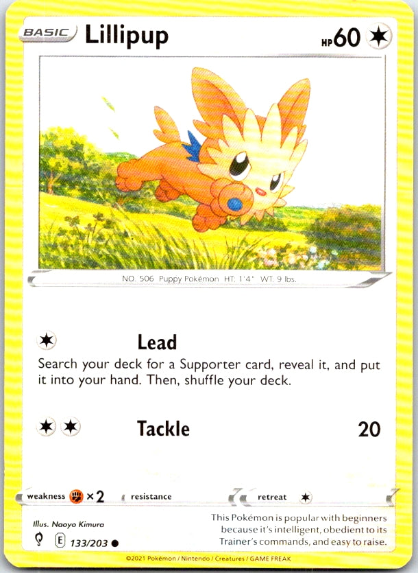 Lillipup - 133/203 - - EVOLVING SKIES - Pokemon - Common | AC02-42