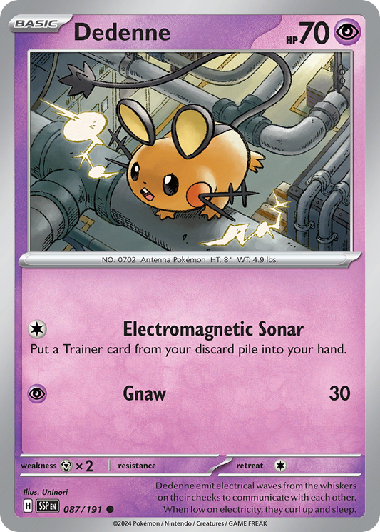 Dedenne - 087/191 - - SURGING SPARKS - Pokemon - Common | AA09-37