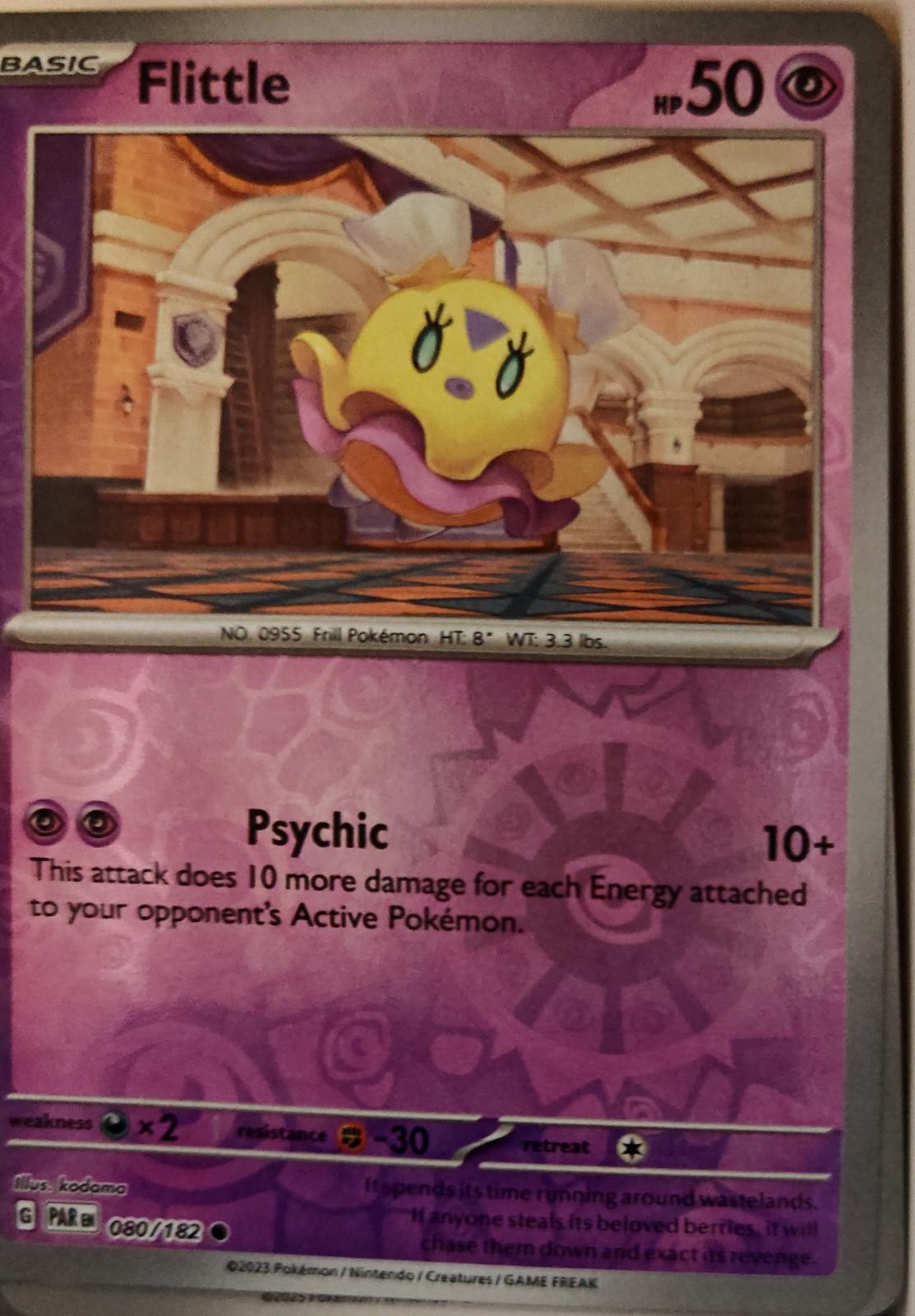 Flittle - 080/182 - Reverse Holo - PARADOX RIFT - Pokemon - Common | AA01-81