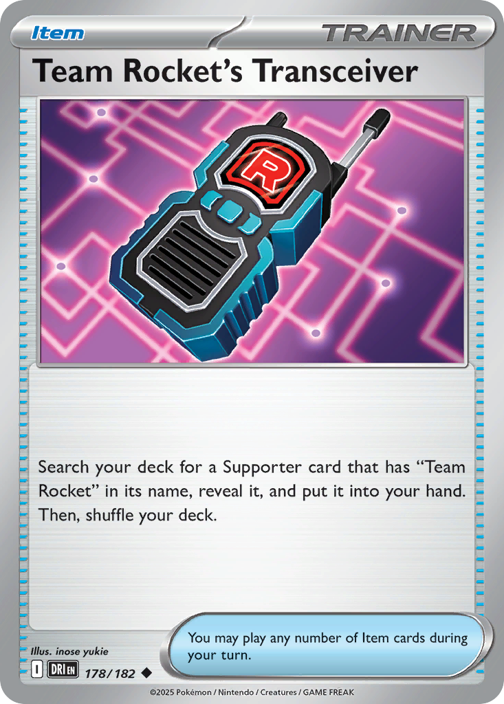 Team Rocket's Transceiver - 178/182 - - DESTINED RIVALS - Pokemon - | AA40-75