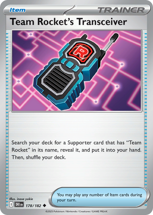 Team Rocket's Transceiver - 178/182 - - DESTINED RIVALS - Pokemon - | AA40-75