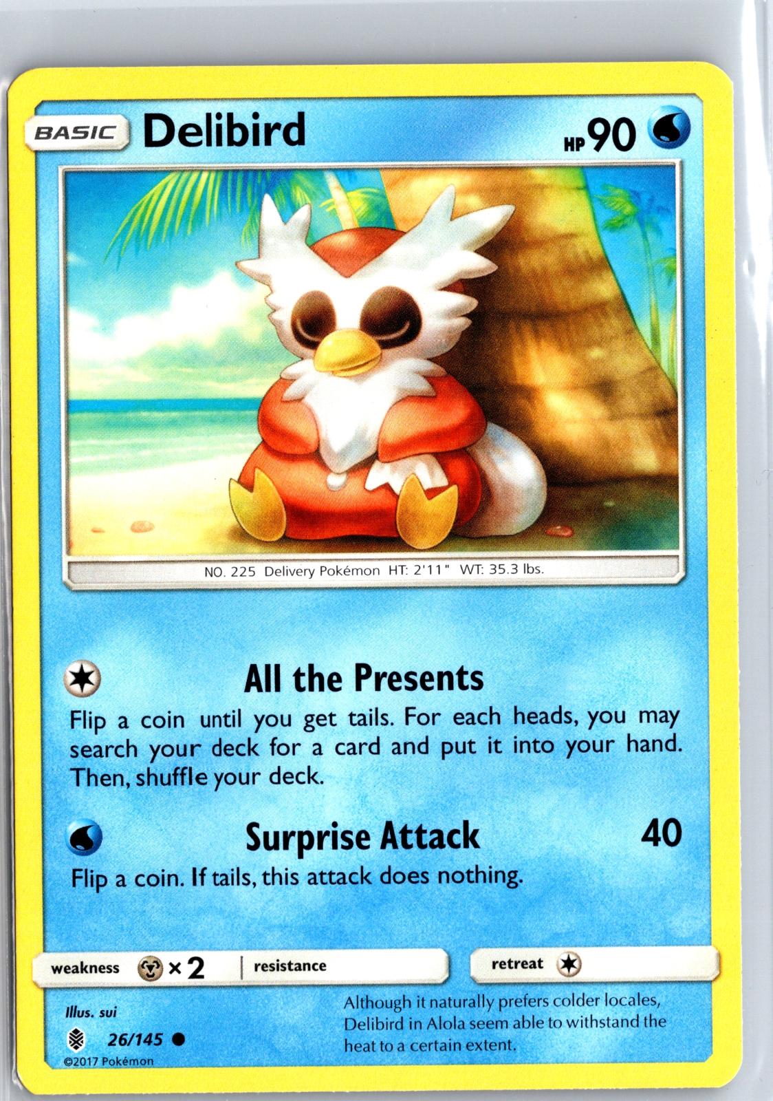 Delibird - 26/145 - - GUARDIANS RISING - Pokemon - Common | AB05-3