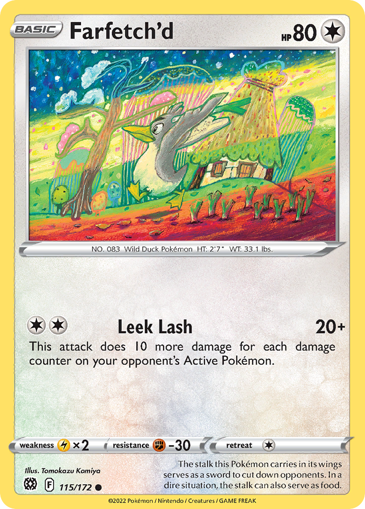 Farfetch'd - 115/172 - - BRILLIANT STARS - Pokemon - Common | AA21-75