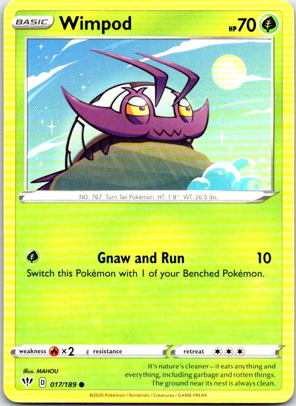 Wimpod - 017/189 - - DARKNESS ABLAZE - Pokemon - Common | AC16-31
