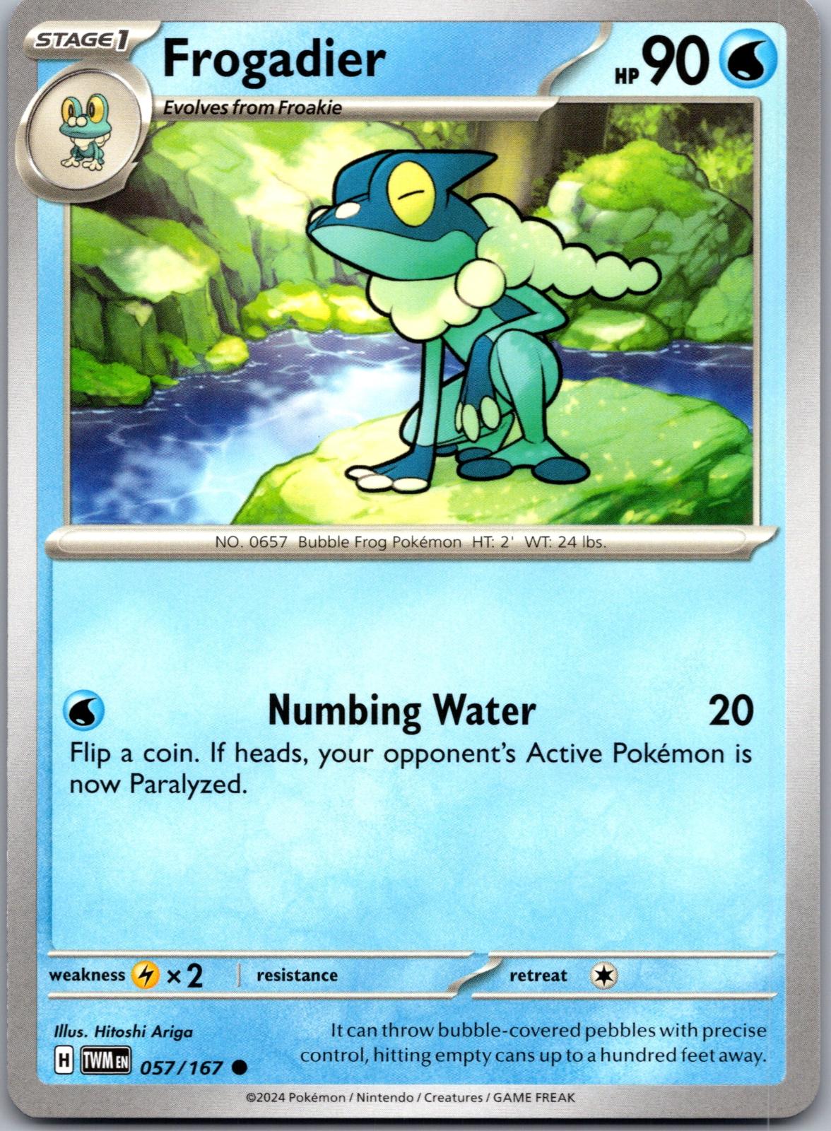 Frogadier - 057/167 - - TWILIGHT MASQUERADE - Pokemon - Common | AA79-1