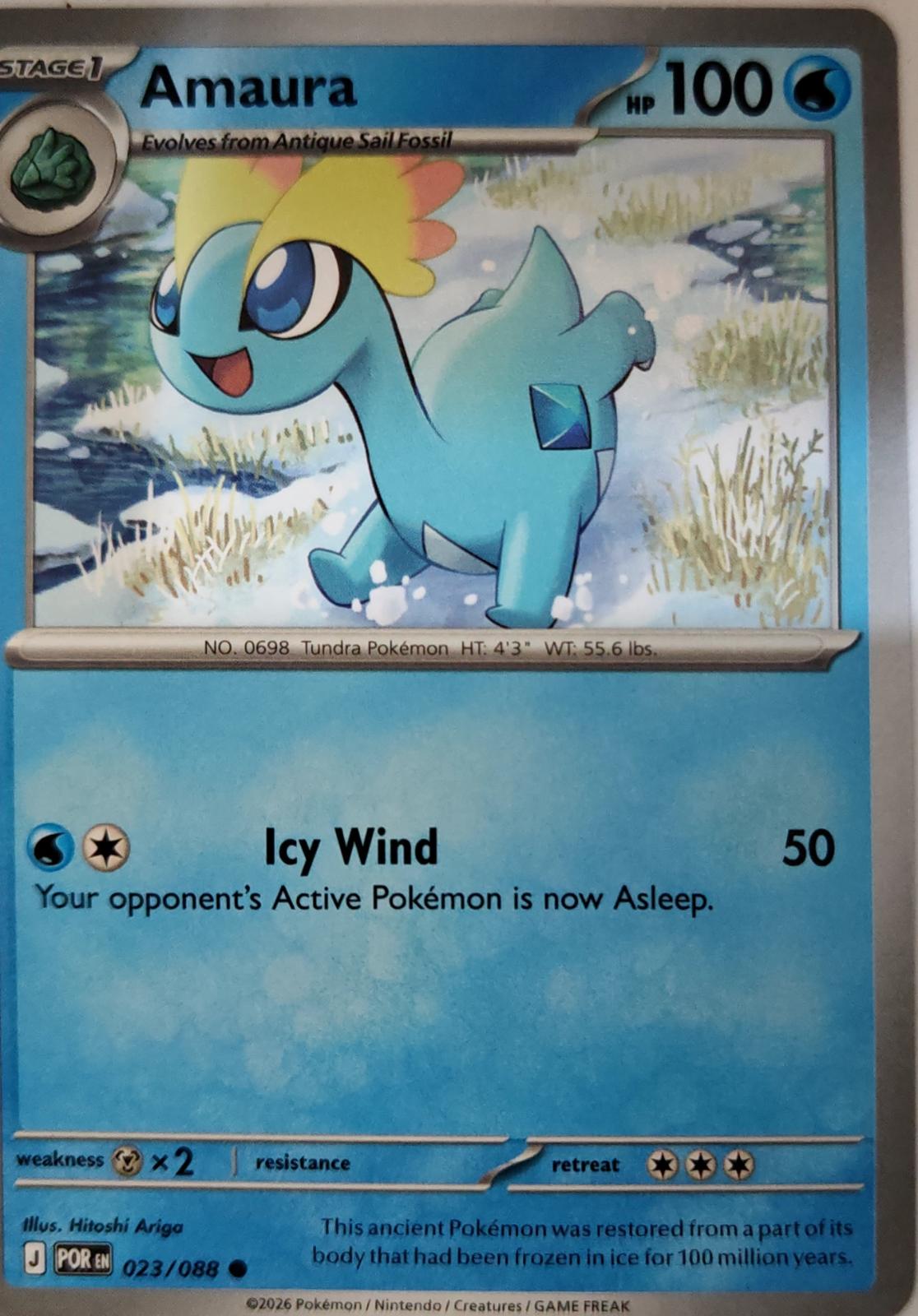 Amaura - 023/088 - - PERFECT ORDER - Pokemon - Common | AA09-1