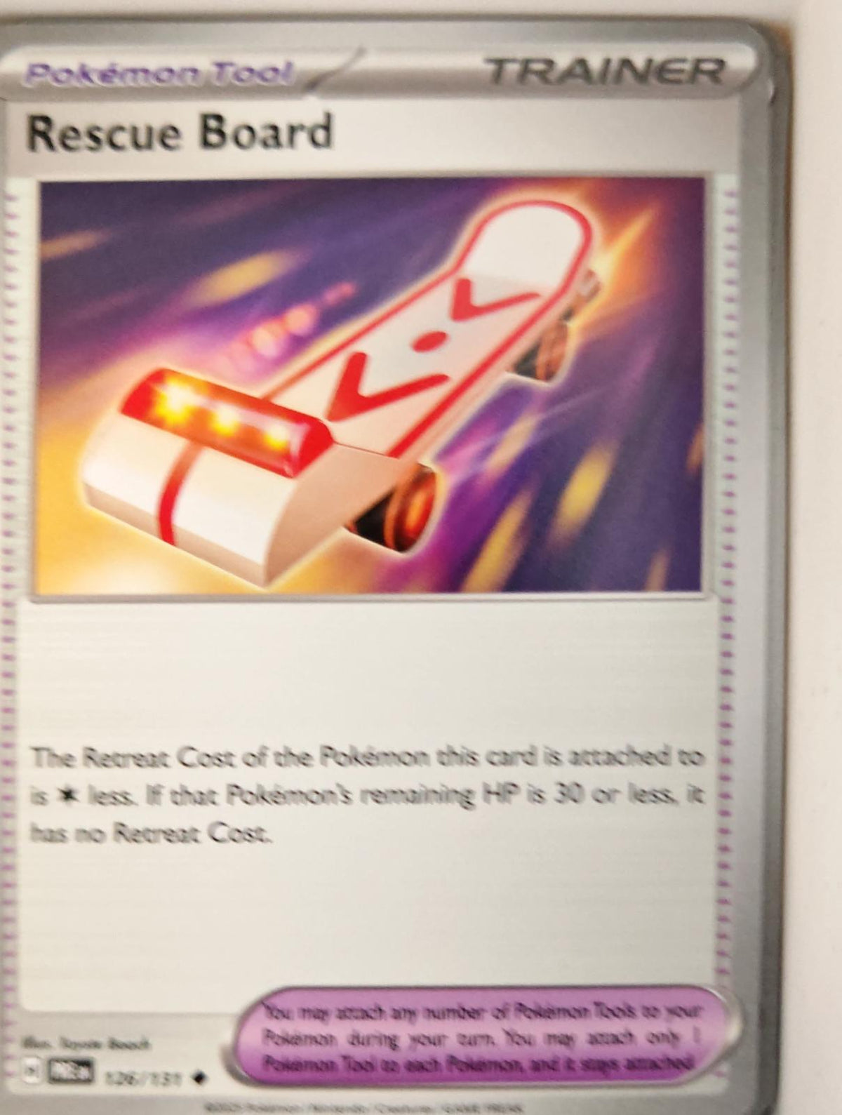 Rescue Board - 126/131 - - PRISMATIC EVOLUTIONS - Pokemon - Uncommon | AA29-32