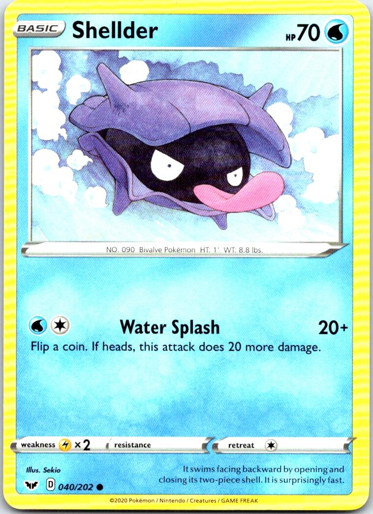Shellder - 040/202 - - SWORD & SHIELD - Pokemon - Common | AB46-44