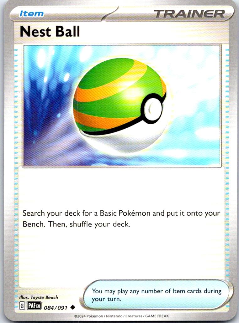 Nest Ball - 084/091 - - PALDEAN FATES - Pokemon - Uncommon | AB25-21