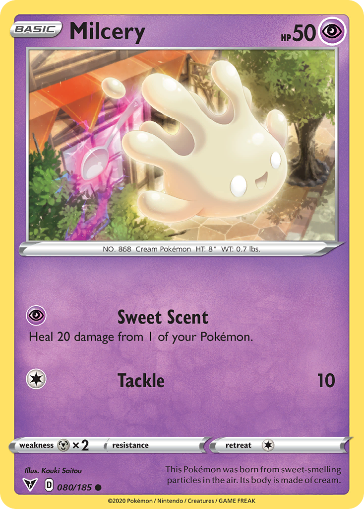 Milcery - 080/185 - - VIVID VOLTAGE - Pokemon - Common | AA67-21