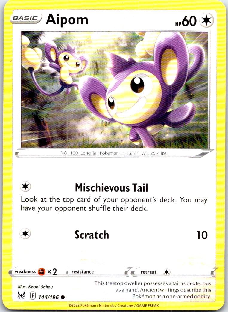 Aipom - 144/196 - - LOST ORIGIN - Pokemon - Common | AB91-8