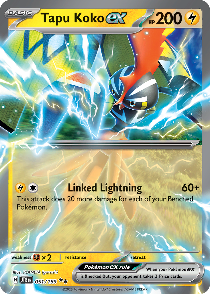 Tapu Koko ex - 051/159 - Holo - JOURNEY TOGETHER - Pokemon - | AA37-43