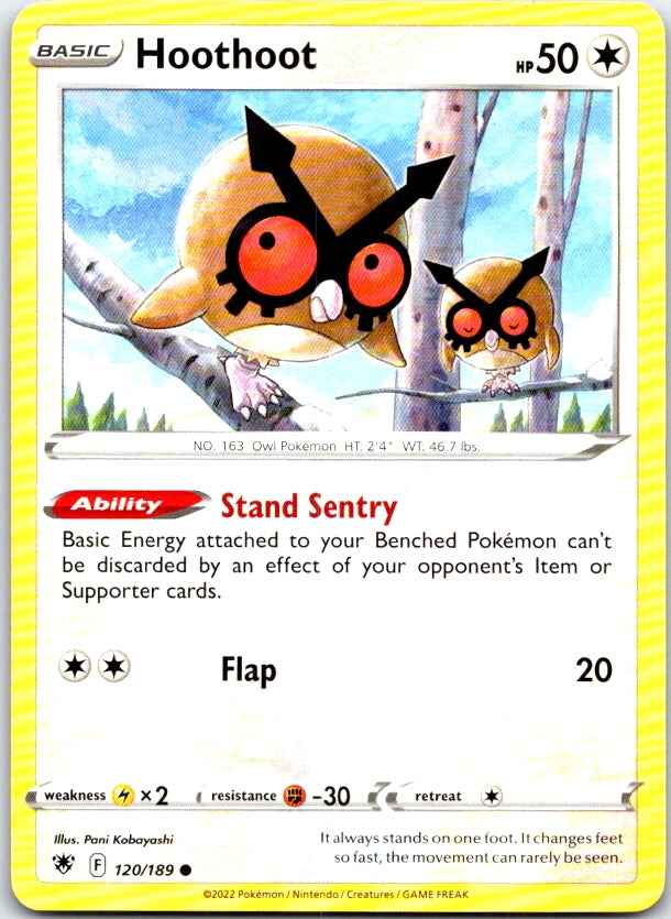 Hoothoot - 120/189 - - ASTRAL RADIANCE - Pokemon - Common | AC08-2