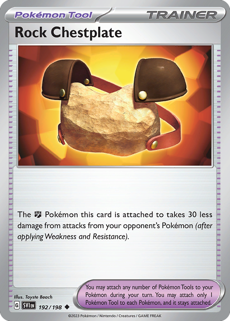 Rock Chestplate - 192/198 - - SCARLET & VIOLET - Pokemon - Uncommon | AA44-65