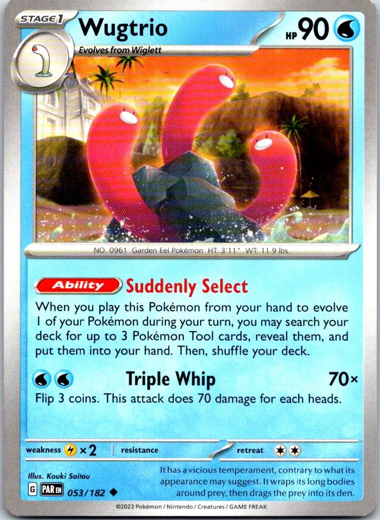 Wugtrio - 053/182 - - PARADOX RIFT - Pokemon - Uncommon | AB11-26