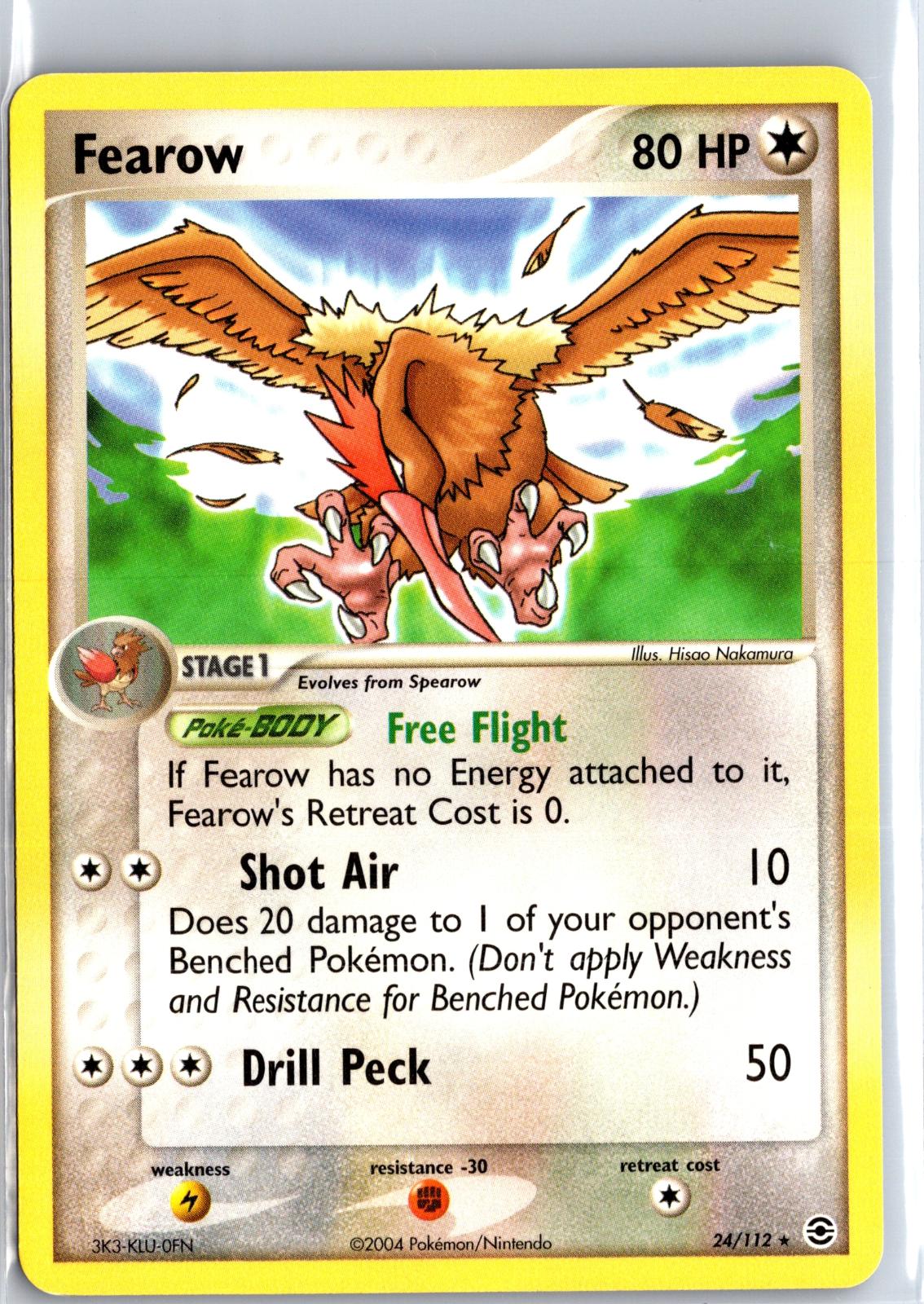 Fearow - 24/112 - - FIRERED & LEAFGREEN - Pokemon - Rare | AA114-30